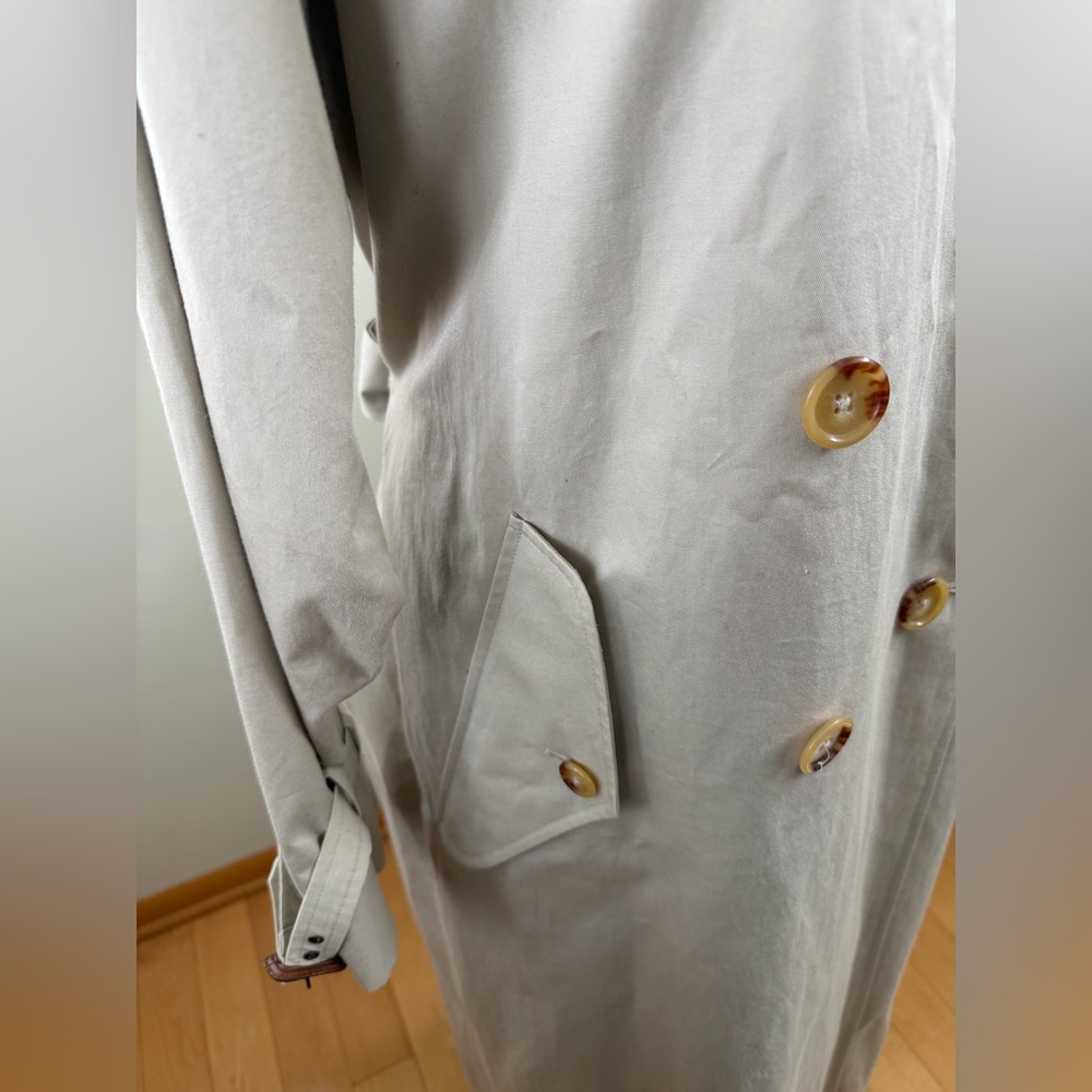Women’s Lauren FULL LENGTH Ralph Lauren Trench Coat 🧥 size Medium in EUC - Picture 7 of 12